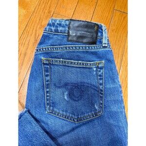 R13 Kate Skinny Cropped Distressed Jeans 27